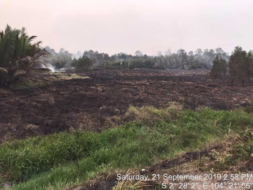 The fire in Mukut, South Sumatra is completely contained at 2.58 pm