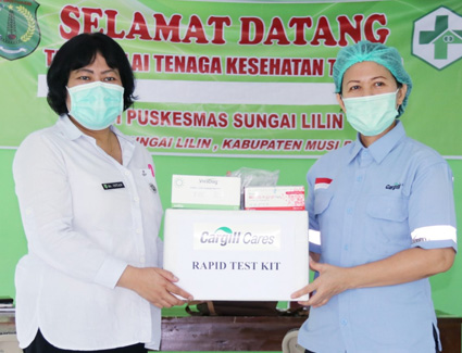 Cargill donates rapid test kits - inpage image